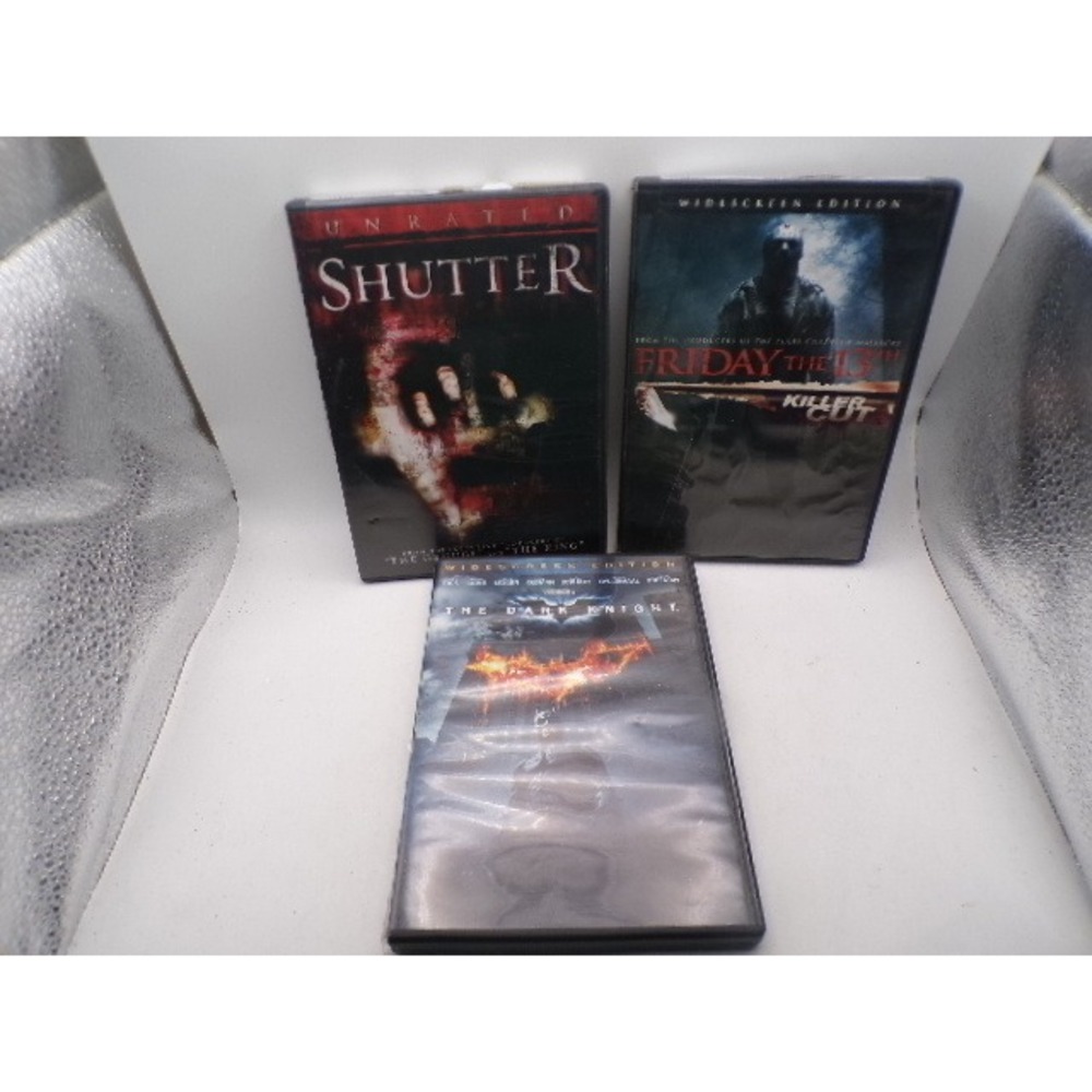 DVD Bundle The Dark Knight Friday the 13th Killer Cut Shutter Unrated Horror Lot